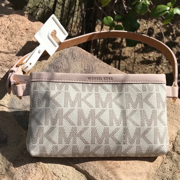 Michael Kors Accessories - Michael Kors Pink Leather fanny pack Belt